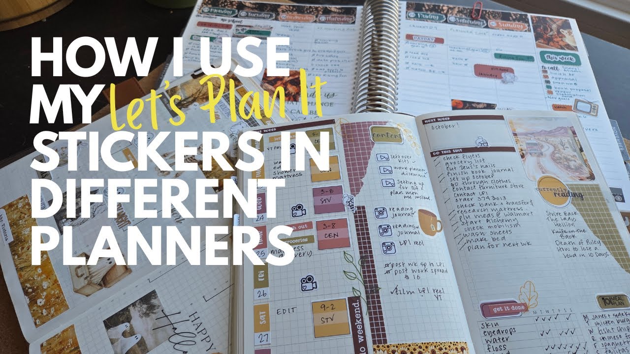 HOW I USE MY LPI STICKERS IN DIFFERENT PLANNERS | HOBONICHI, EC, STERLING INK, PLANS BY JS