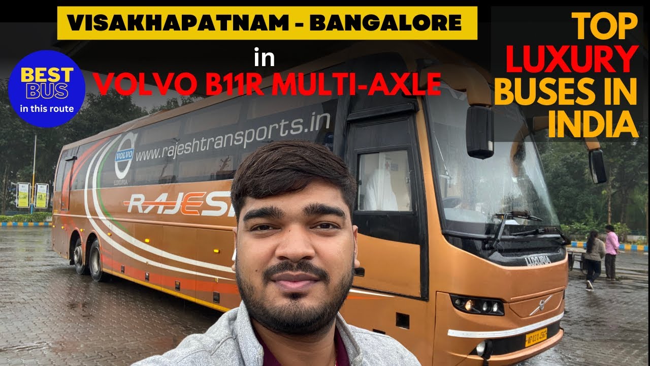 VIZAG TO BANGALORE in LUXURY Volvo B11R Multiaxle RAJESH TRANSPORT Bus || Best ON TIME Service