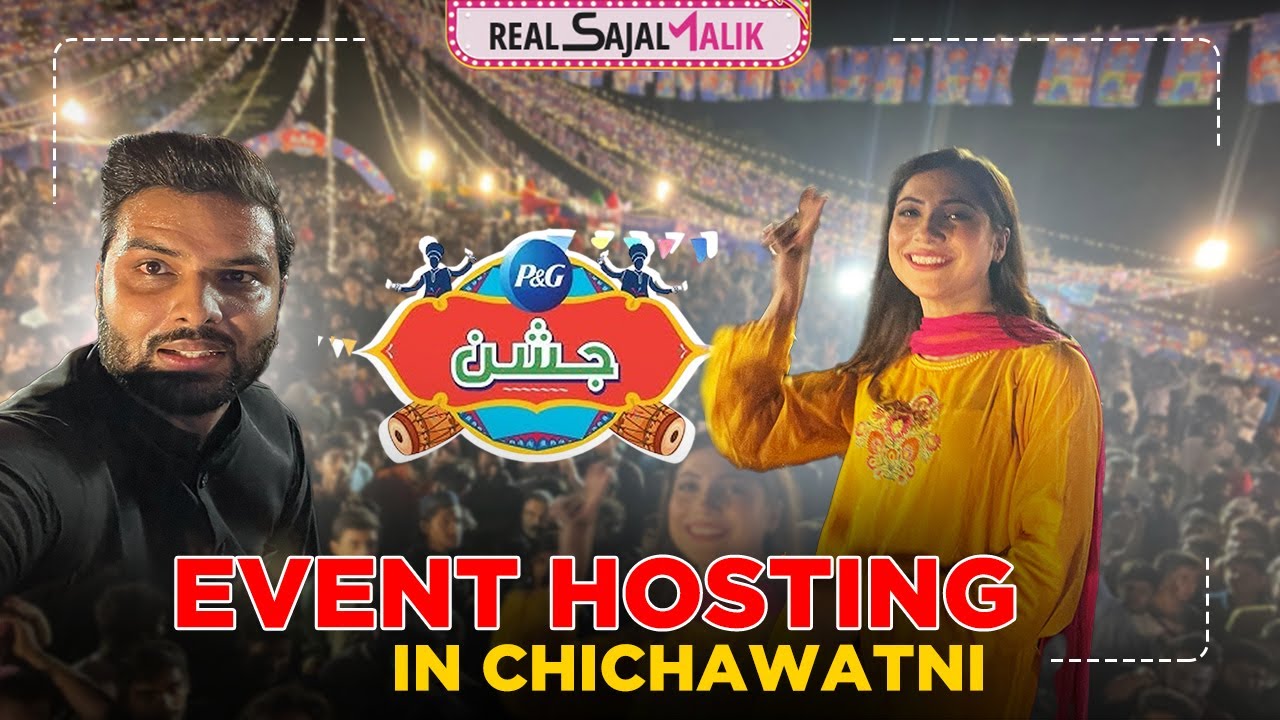 Event Hosting in Chichawatni | Amazing Crowd | Crazy Fan Moment | Real Sajal Malik | vlog