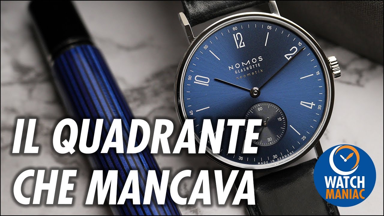 Nomos Tangente 35mm Blu Oro, il quadrante che mancava