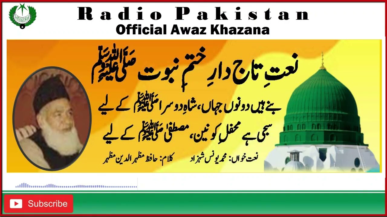 URDU NAAT | Banay Hain Donon Jahan | Muhammad Younus Shahzad | Hafiz Mazhar ud Din Mazhar