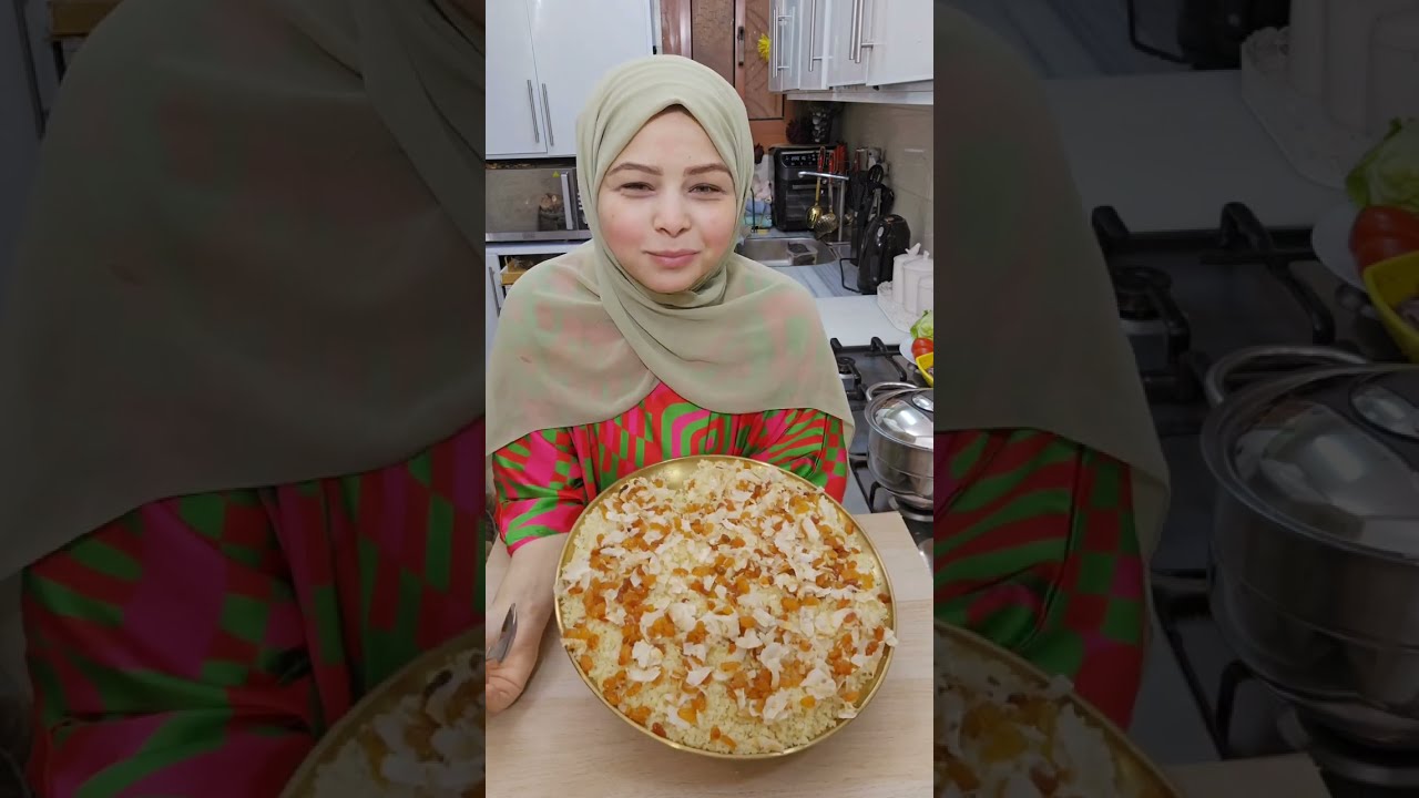 كسكسي منغير دقيق ولا نشا 😇 كوبايه ميه ومعلقه زبده عملت كسكسى الهوانم 👌