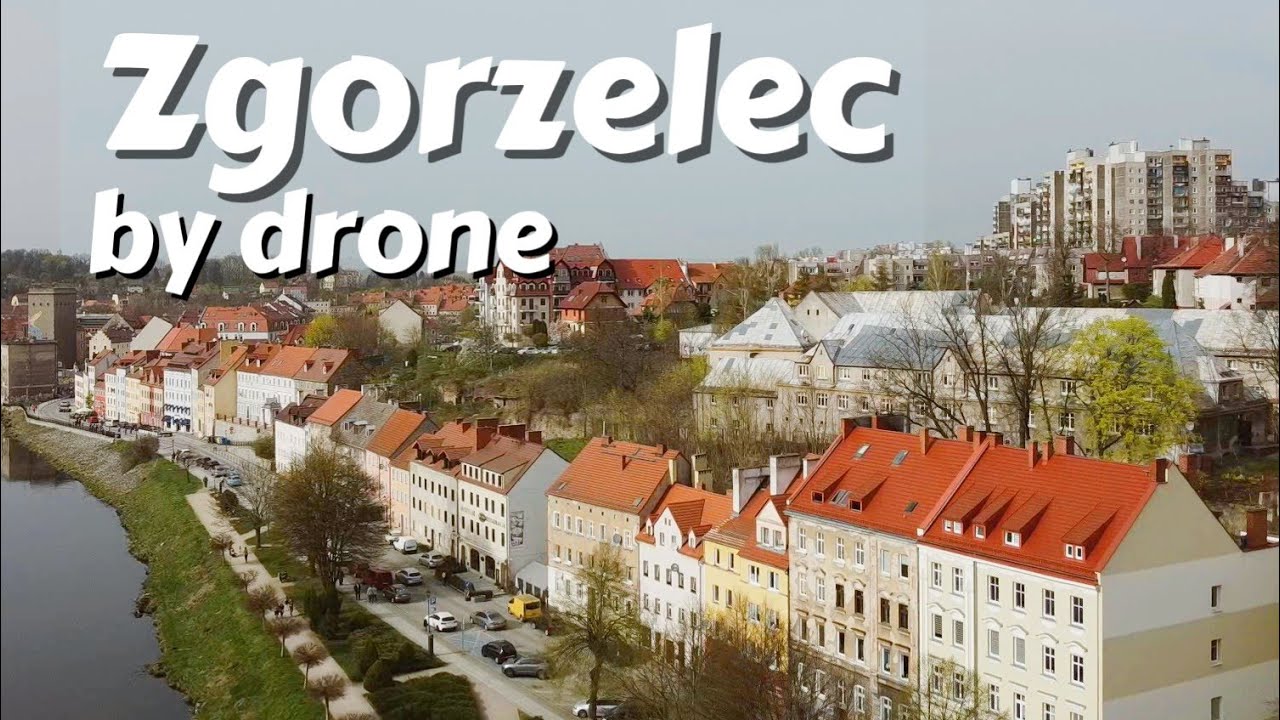 Zgorzelec by Drone / Zgorzelec, Poland - April 2024 / Zgorzelec, Polska / Zgorzelec, Polen