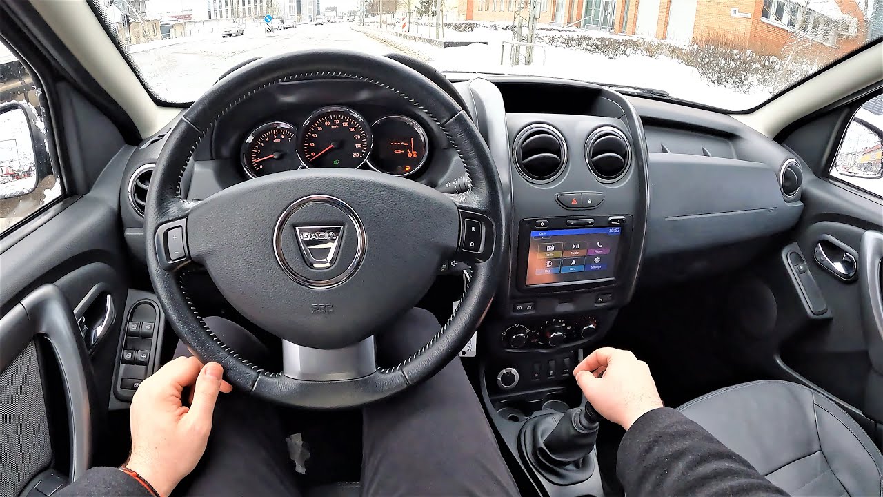 2017 Dacia Duster [ Prestige ] 1.2l 125HP - POV Test Drive in winter season | 4x4 Winter SUV