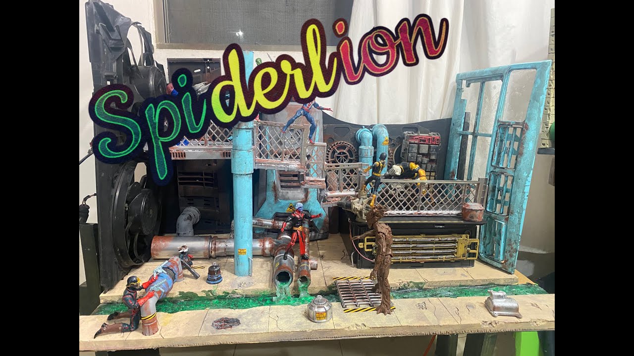 Terminado ¡¡ Diorama Underground 100% materiales reciclados para figuras 6