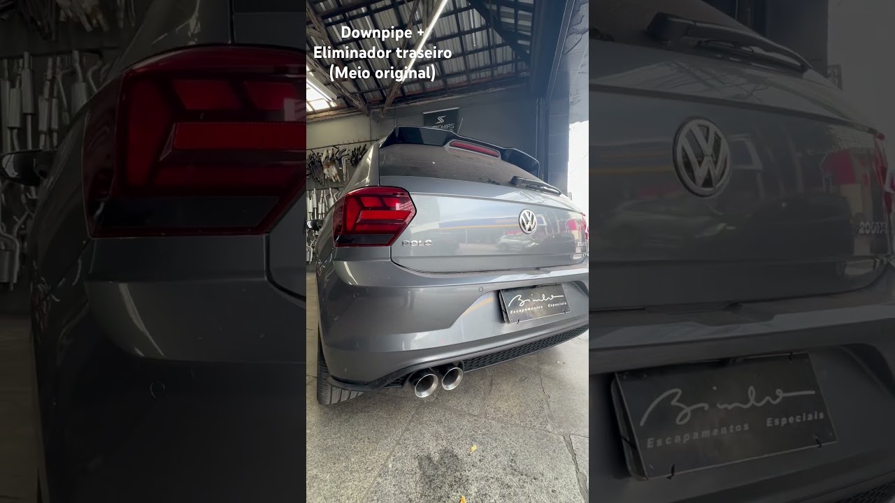 Polo Tsi  Downpipe e escapamento esportivo ponteira dupla