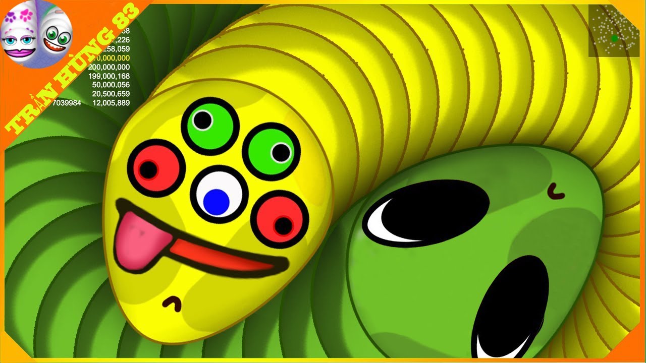 🐍WORMSZONE.IO | GIANT SLITHER SNAKE TOP 01 / Лучший игровой процесс в Epic Worms Zone! | Trần Hùn...