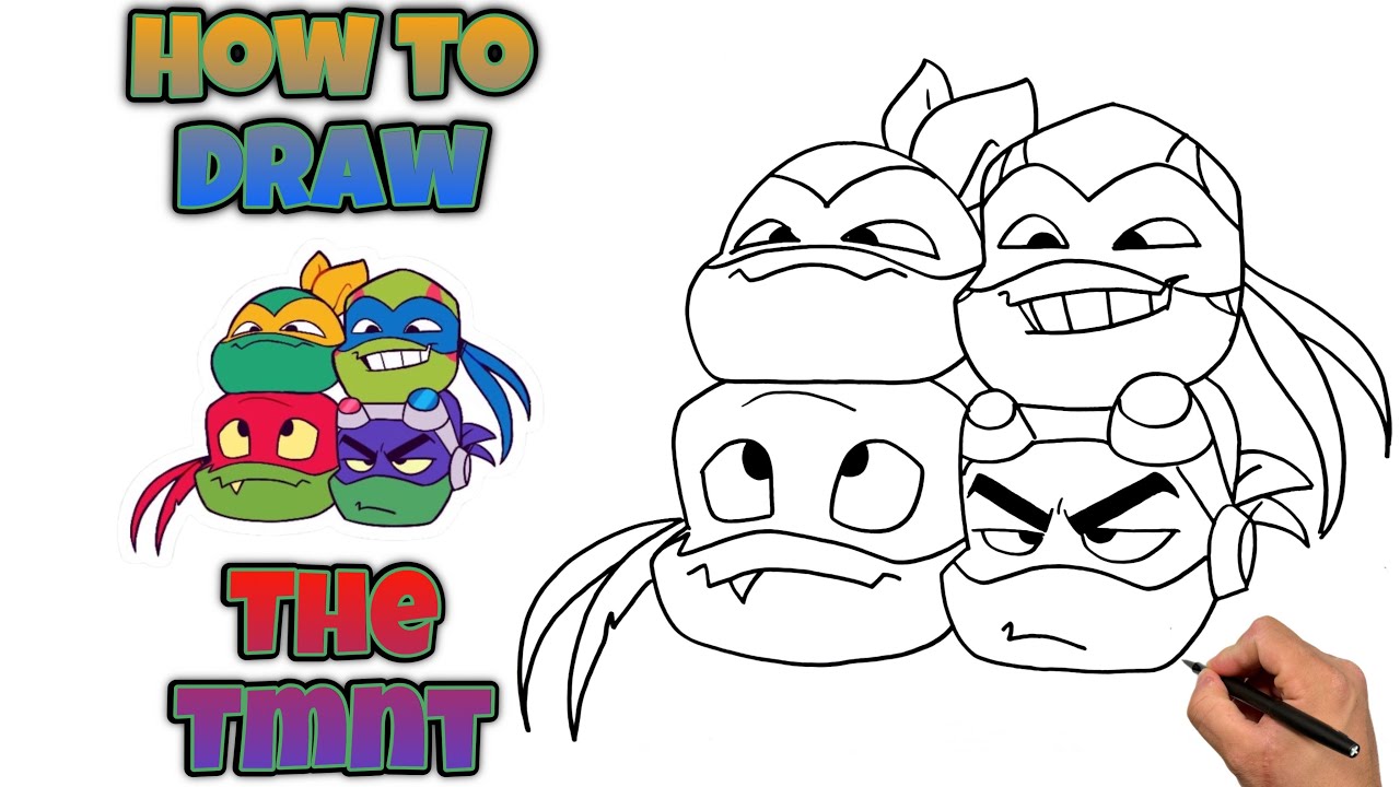 How To Draw The Teenage mutant Ninja Turtles | Rise of The TMNT #drawing #tmnt #riseofthetmnt