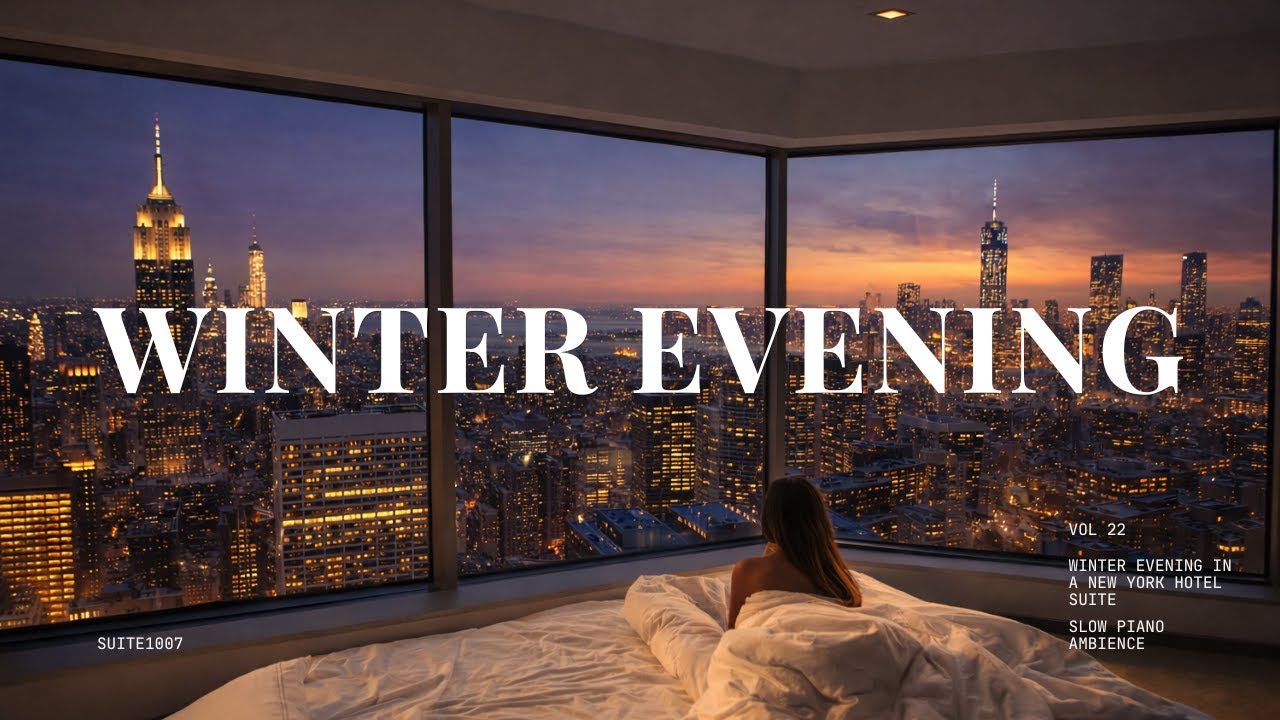 Winter Evening in a New York Hotel Suite • Slow Piano