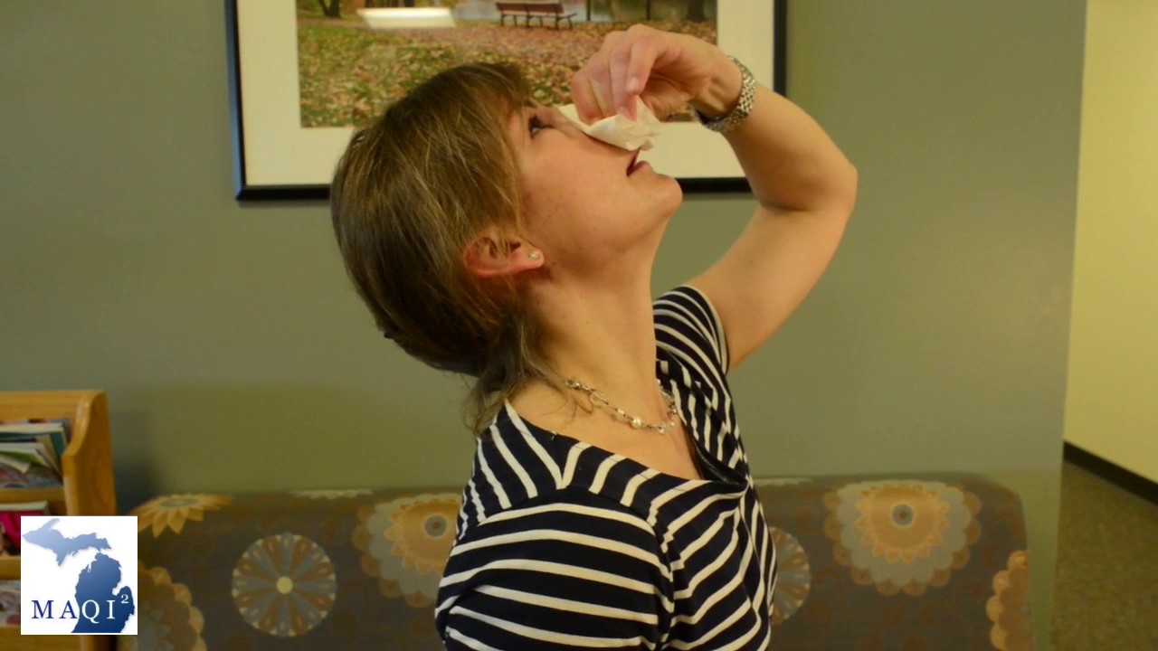 Nosebleeds in patients on blood thinners