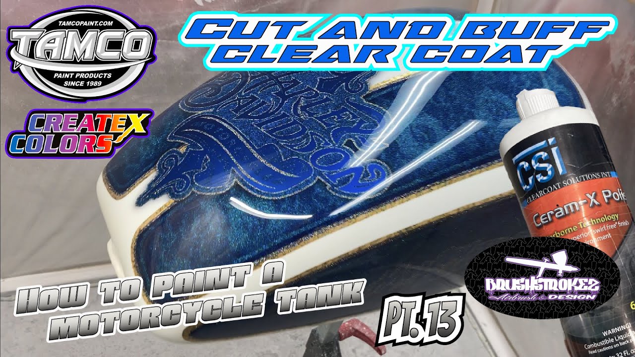 How To Paint a Motorcycle Tank Pt. 13- Cut and Buff Clearcoat