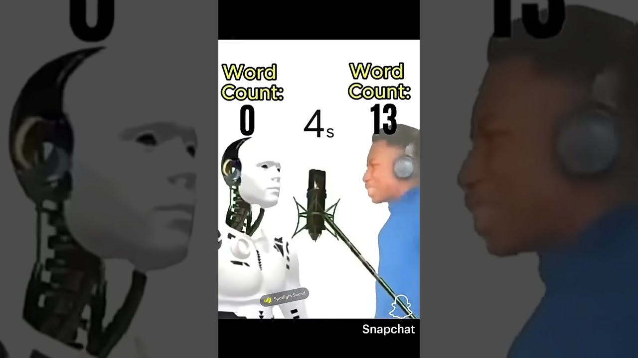 human vs humanoid whos the faster rapper #funny #memes #robot