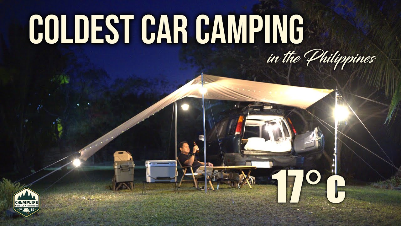 ASMR | COLDEST Car CAMPING in the Philippines | 17° C | Eveningwind Forest Farm