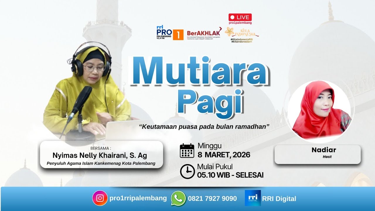 MUTIARA PAGI - RRI PALEMBANG, 8 MARET 2026