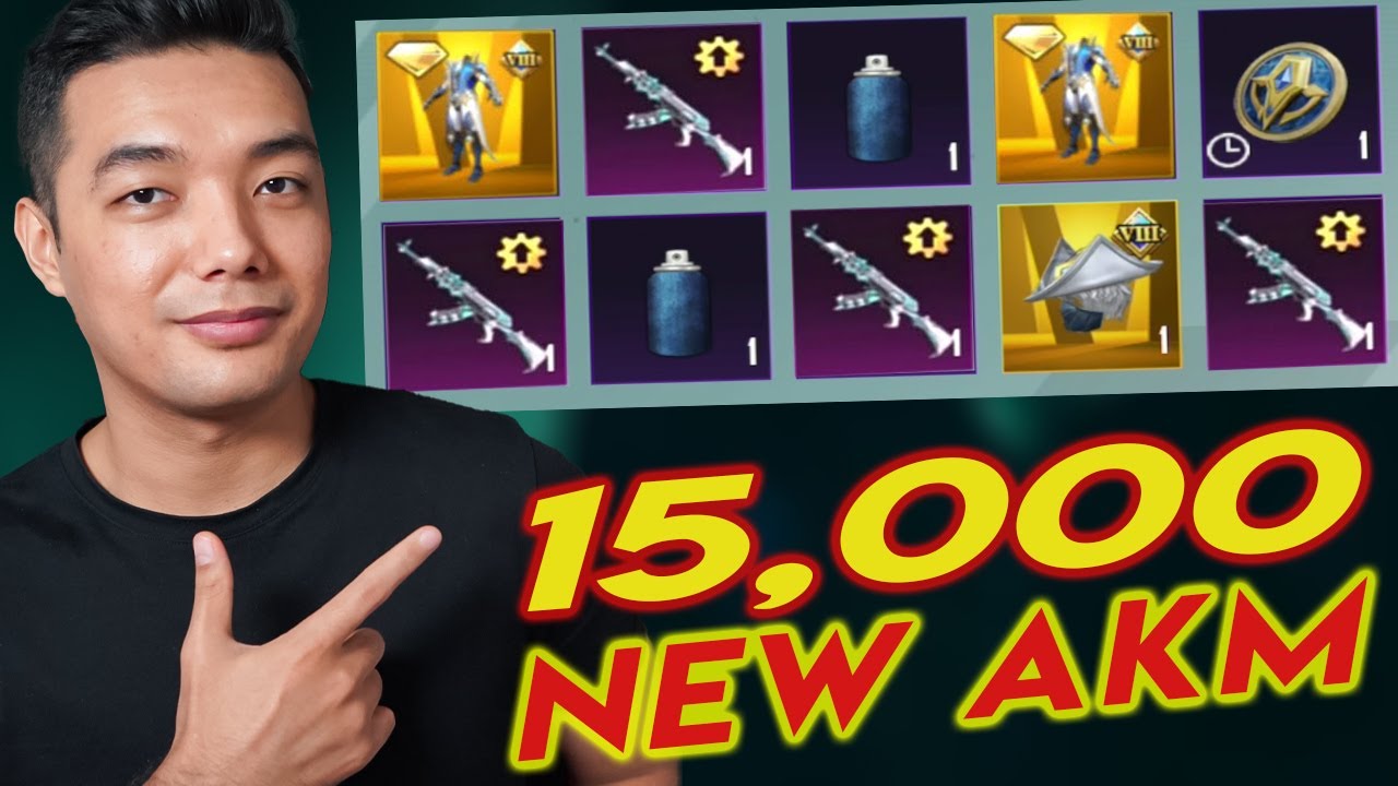 NEW AKM CREATE OPENING | 15,000 UC | PUBG MOBILE