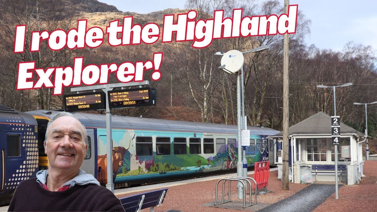 Scenic train ride in Scotland with the Highland Explorer from Oban.
