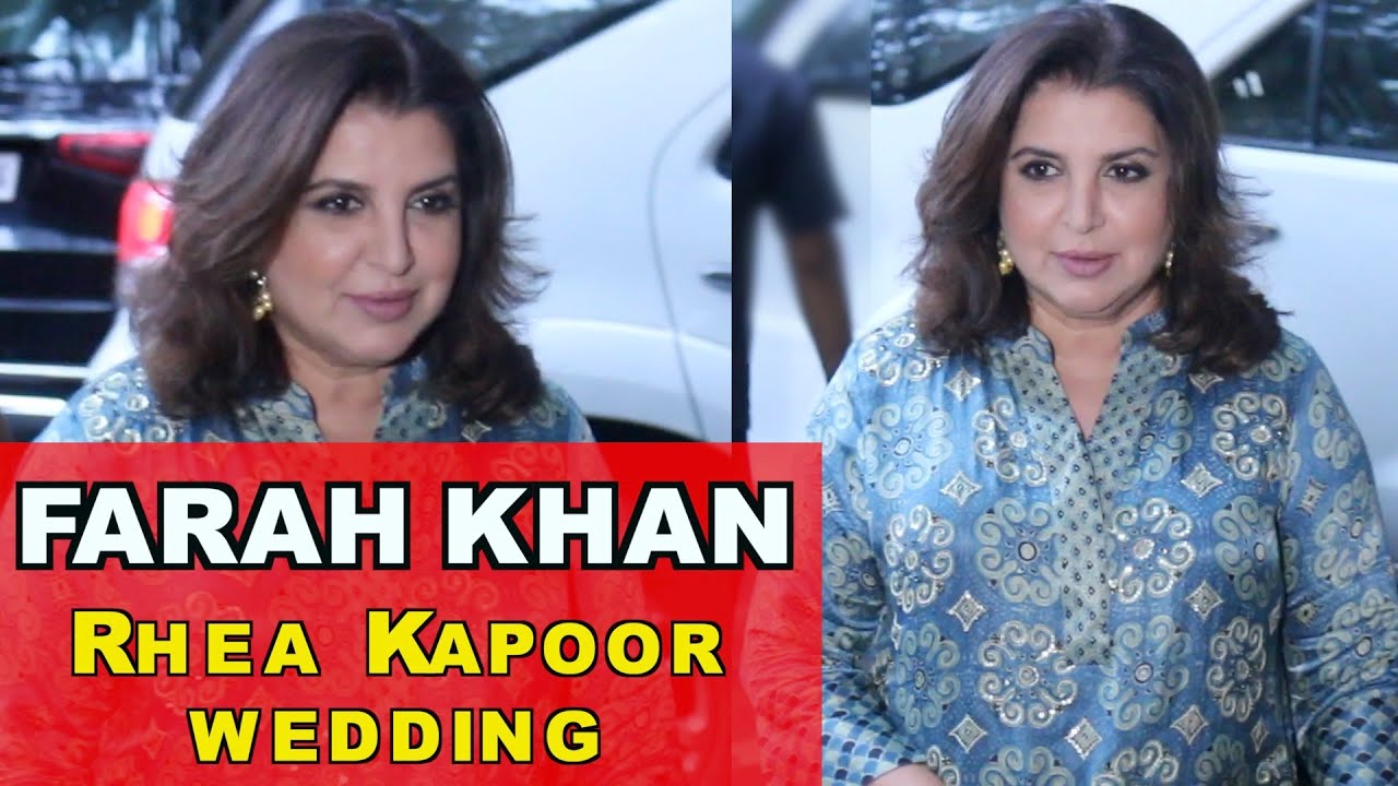 Farah Khan At Rhea Kapoor's Wedding Reception