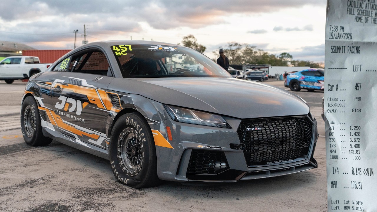 JDY Audi TT RS Goes 8.14 @ 178 MPH | 1300 horsepower DAZA | 8 second Audi