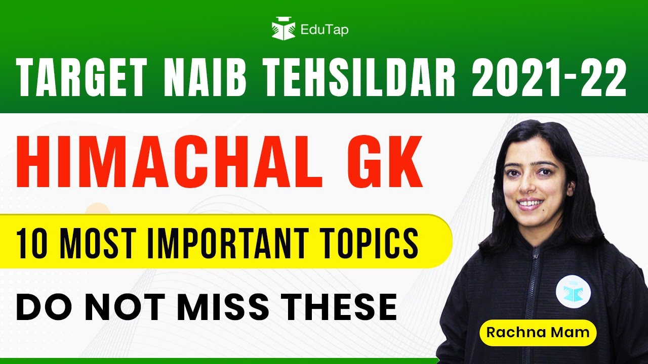 Most Important HP GK Topics for HP Naib Tehsildar Exam | HP GK Study Material and Sources | HP NT