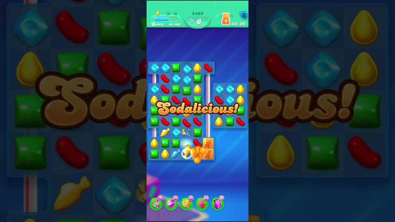 Candy Crush Soda Saga Уровень 2482 (2026)