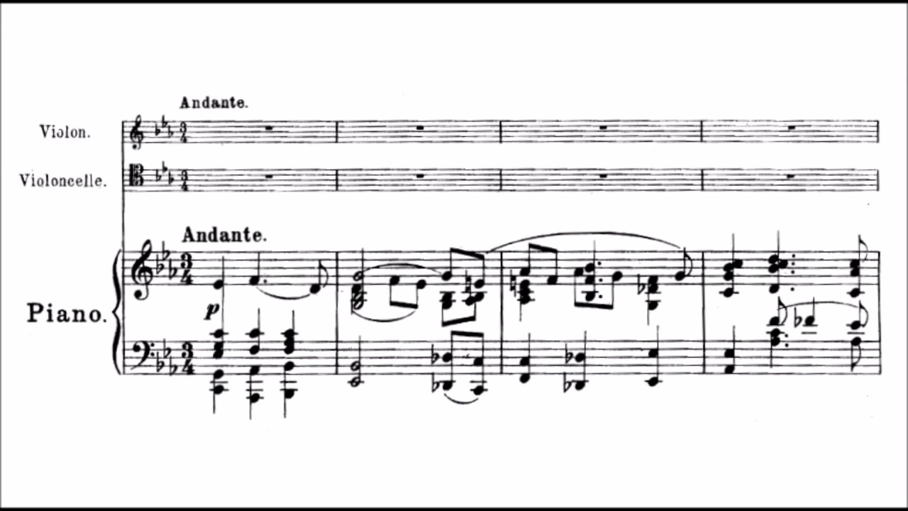 Alexander Krein - Elegy for piano trio Op. 16 (audio + sheet music)