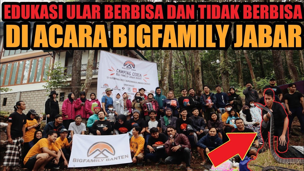 EDUKASI ULAR DI ACARA BIGFAMILY JABAR BERSAMA @BIGADVENTUREINDONESIA  BUPER MANDALAWANGI CIBODAS!