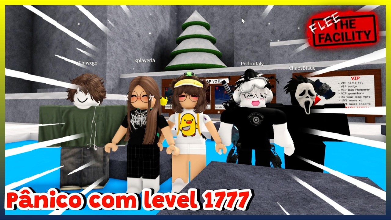 P&Acirc;NICO COM O LEVEL 1777 Roblox Flee the Facility