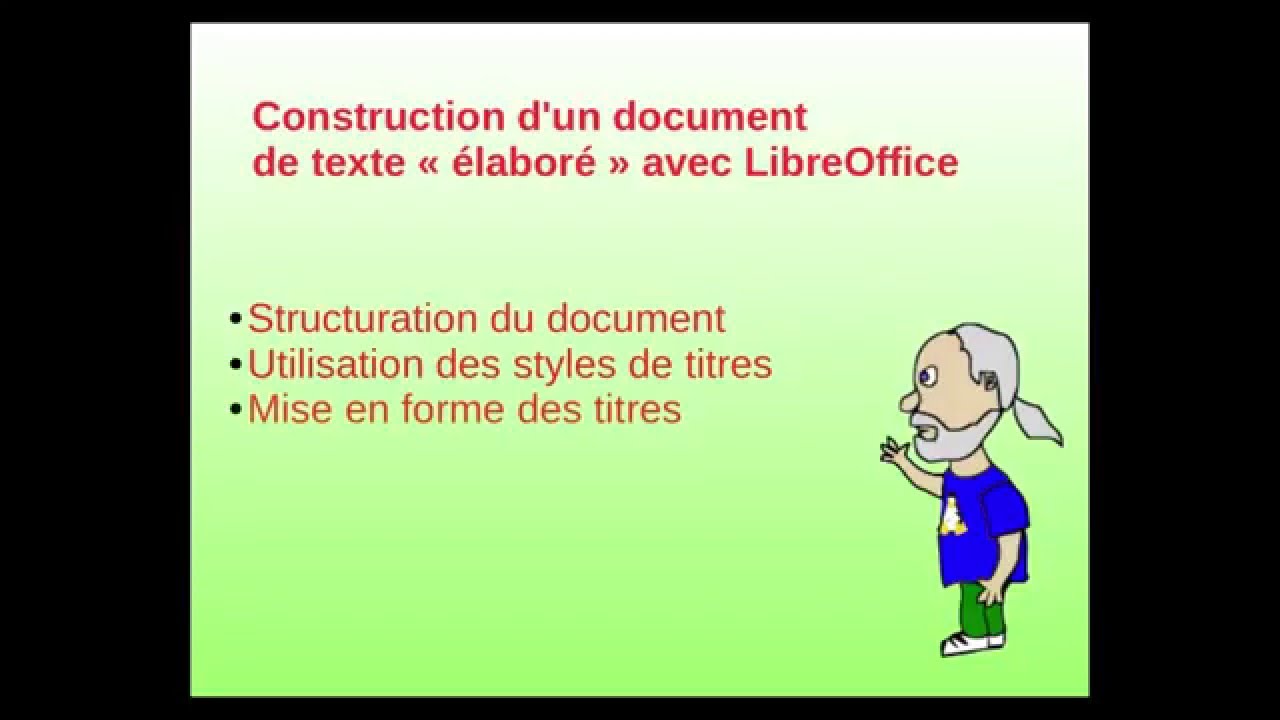 Structuration et styles de titres sous LibreOffice