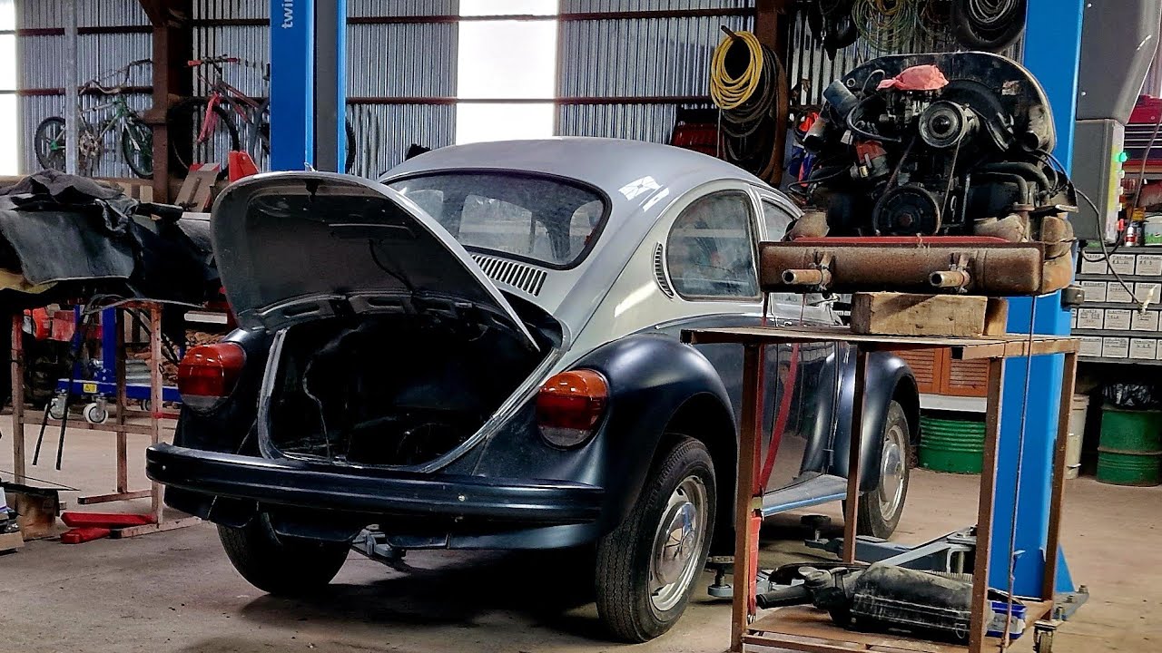 VW BEETLE: Эпизод 1. Снятие двигателя