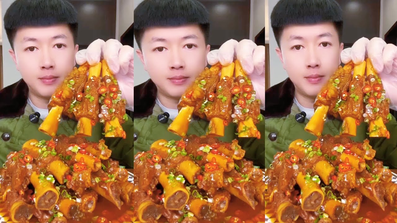 Steamed goat bones with spicy sauce are delicious