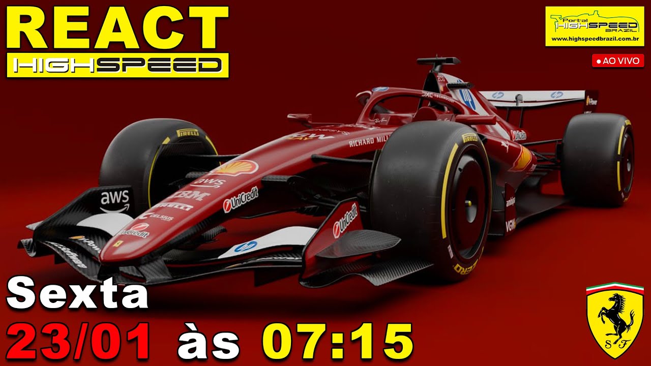 🎬 REACT HIGH SPEED | Apresentação da Scuderia Ferrari HP F1 Team 2026 | Ao Vivo