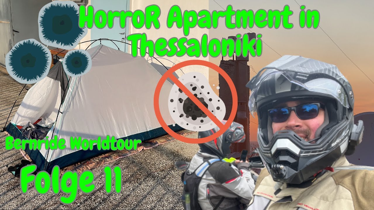 Von Nordmazedonien nach Griechenland - Horror Apartment in Thessaloniki Motorradweltreise 