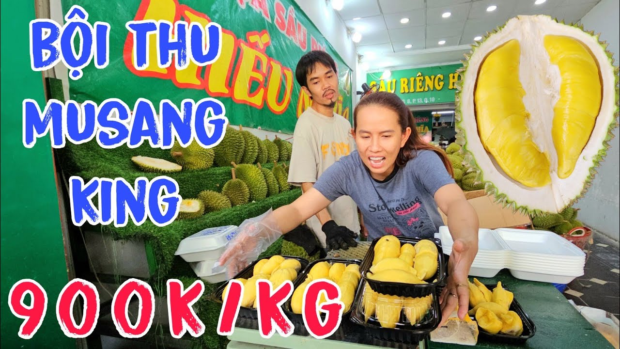 Bội Thu Sầu Riêng Musang King 900k/kg Mà Bán Đắt Như Tôm Tươi Luôn.