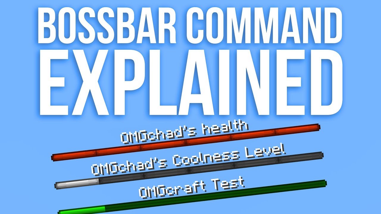 Minecraft Bossbar Command Explained - Snapshot 18w05a