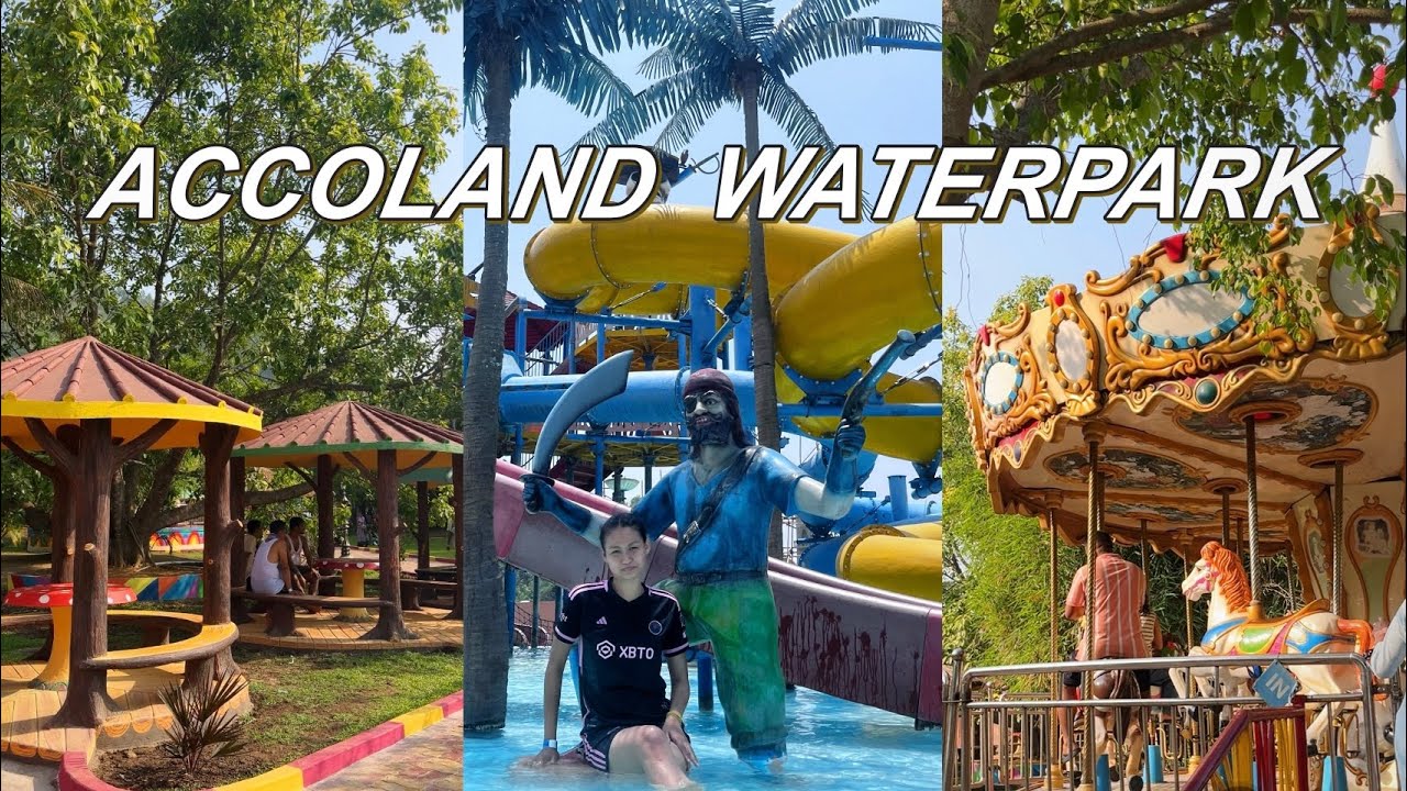 ACCOLAND Waterpark vlog✨🐬🫧/outing with friends in accoland waterpark/going on slides 🛝 & much more!!