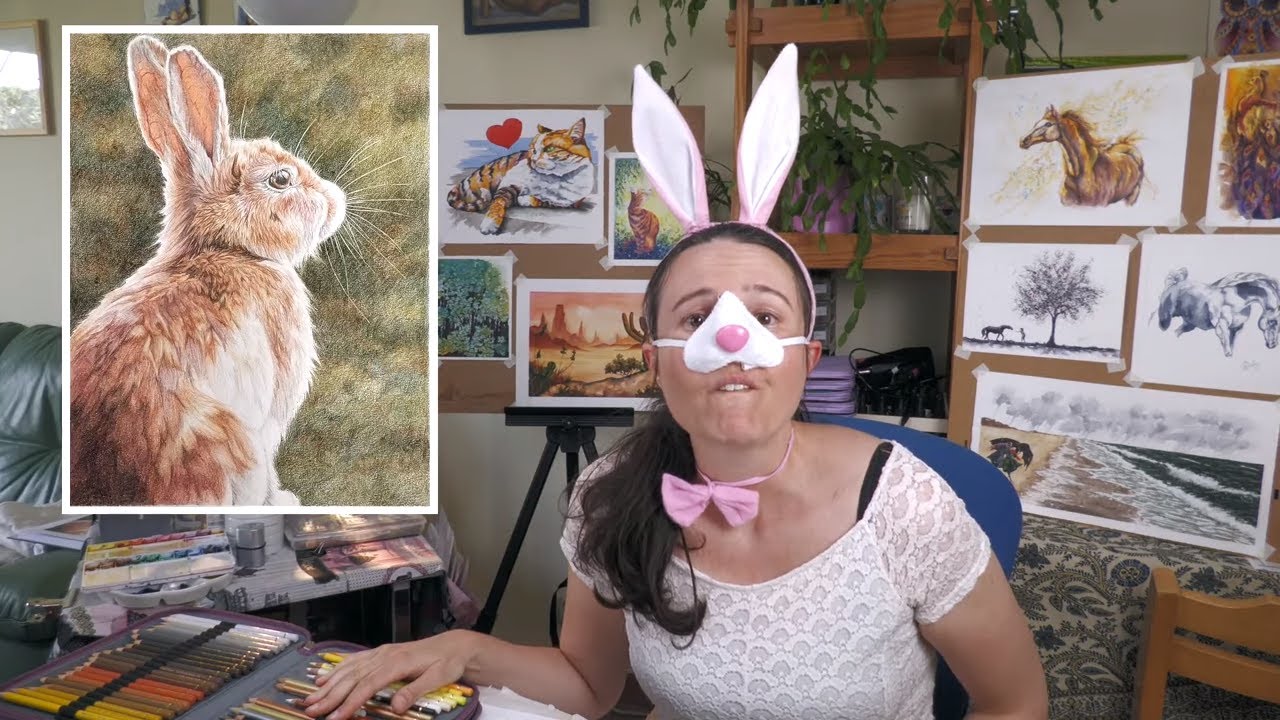 Lapin Réaliste Au Crayon De Couleur (Speed Drawing) 🐇