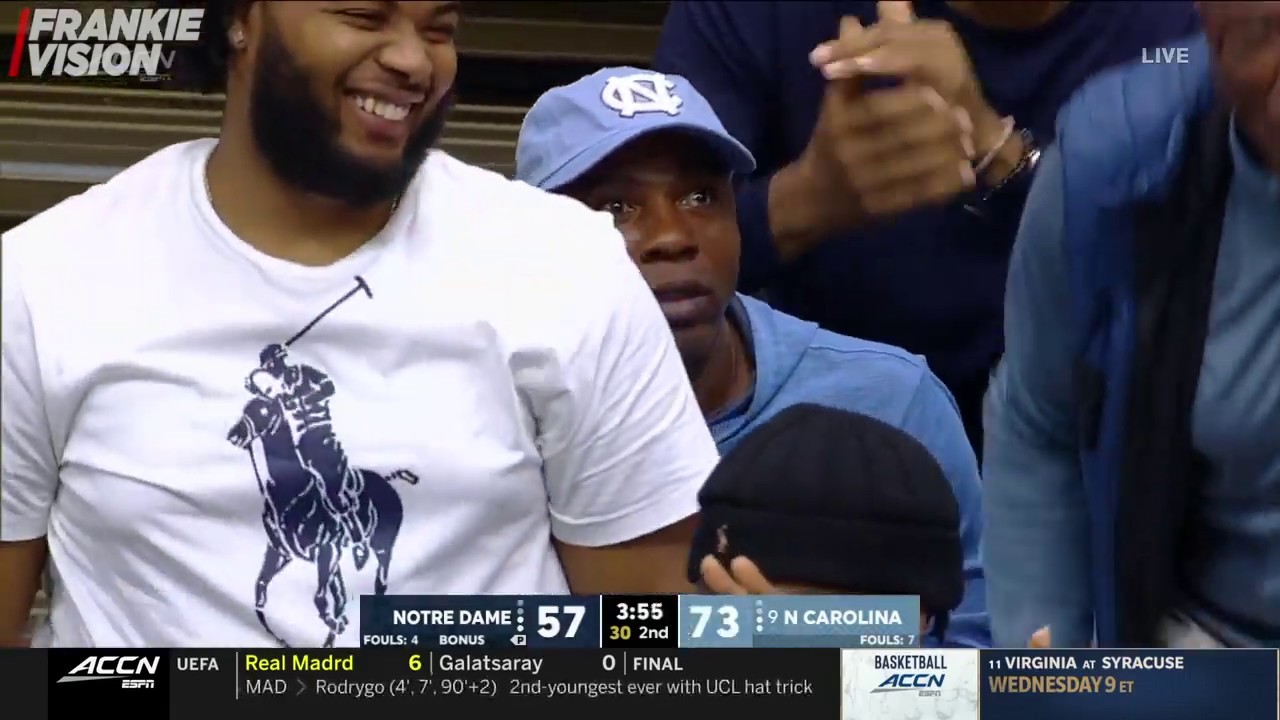 Cole Anthony 34 Pts 11 Rebs 5 Ast in UNC Debut vs Notre Dame