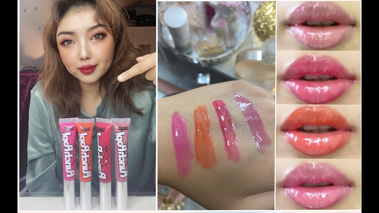 BENEFIT CAKE POPS/PUNCH POPS! Lip Gloss Swatch & Review