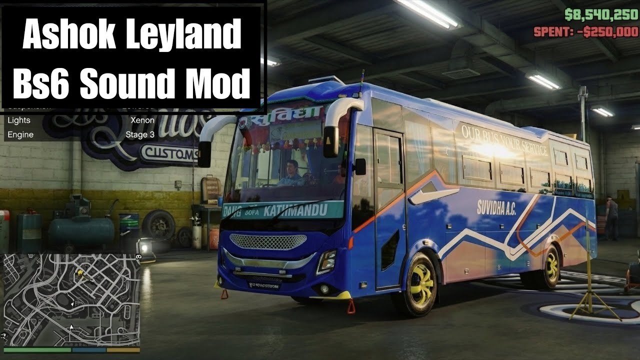 REAL BS6 Sound |  Ashok Leyland Engine Pack | BUSSID V4.4.1