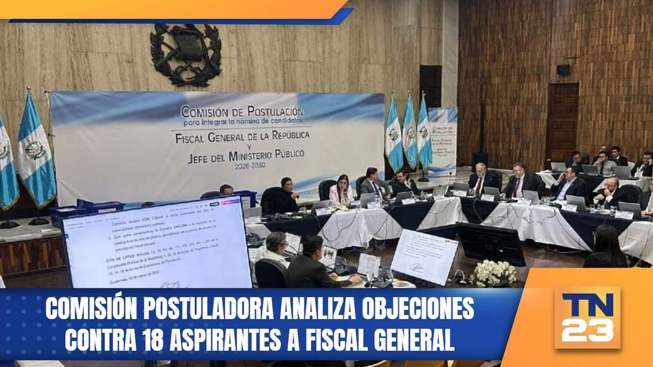Comisión Postuladora analiza objeciones contra 18 aspirantes a fiscal general