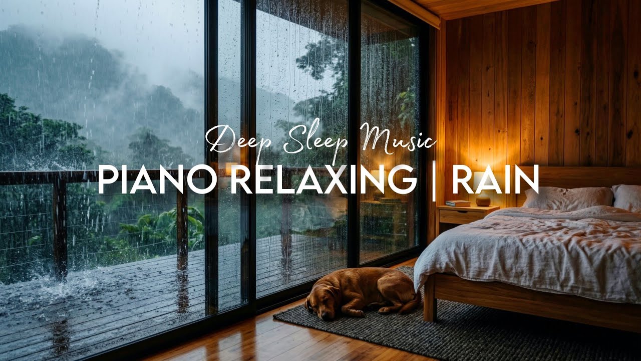 Relaxing Piano Music and Rain Sounds for a Good Night's Sleep, Reduce Stress, Fatigue, and Anxiety
