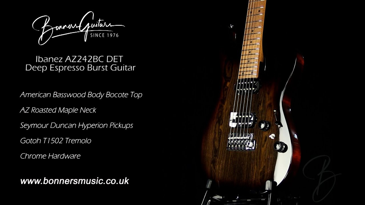 Ibanez AZ242BC DET Deep Espresso Burst Guitar | Bonners Guitar Store