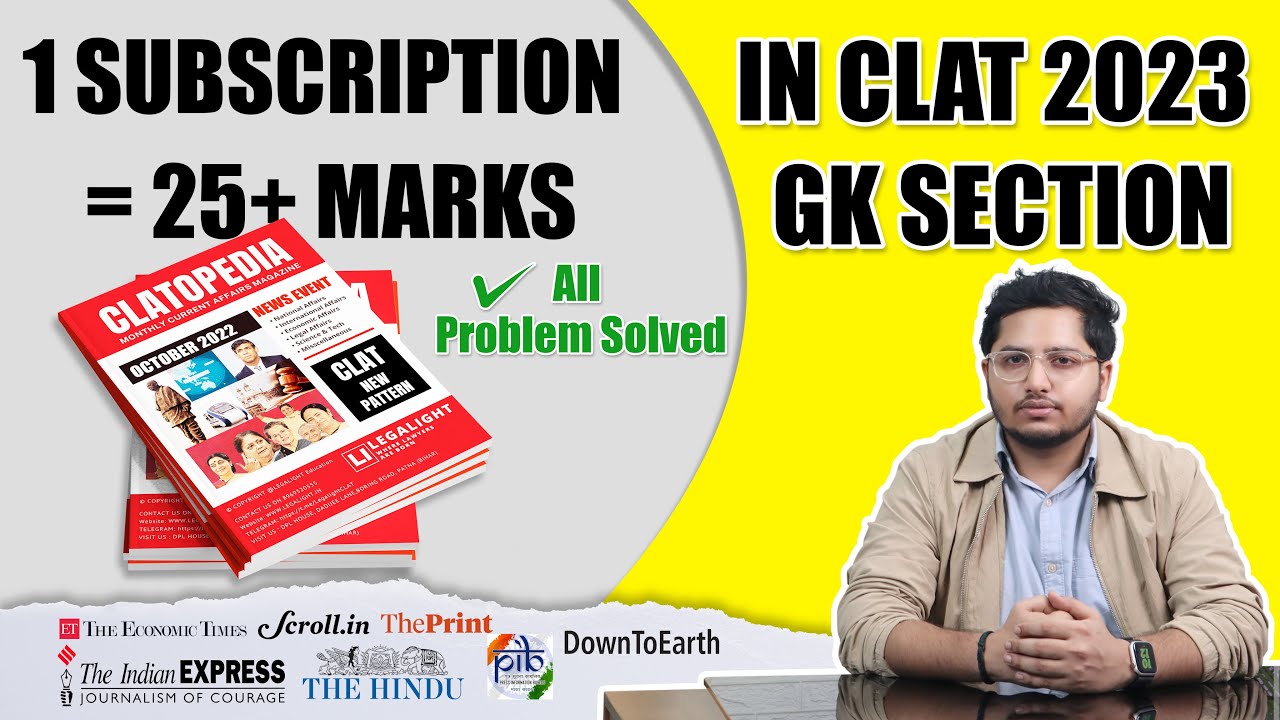 CLATOPEDIA GK COURSE FOR CLAT 2023 | 100% MONEY REFUND GUARANTEE🔥LAST 1-MONTH STRATEGY FOR CLAT 2023