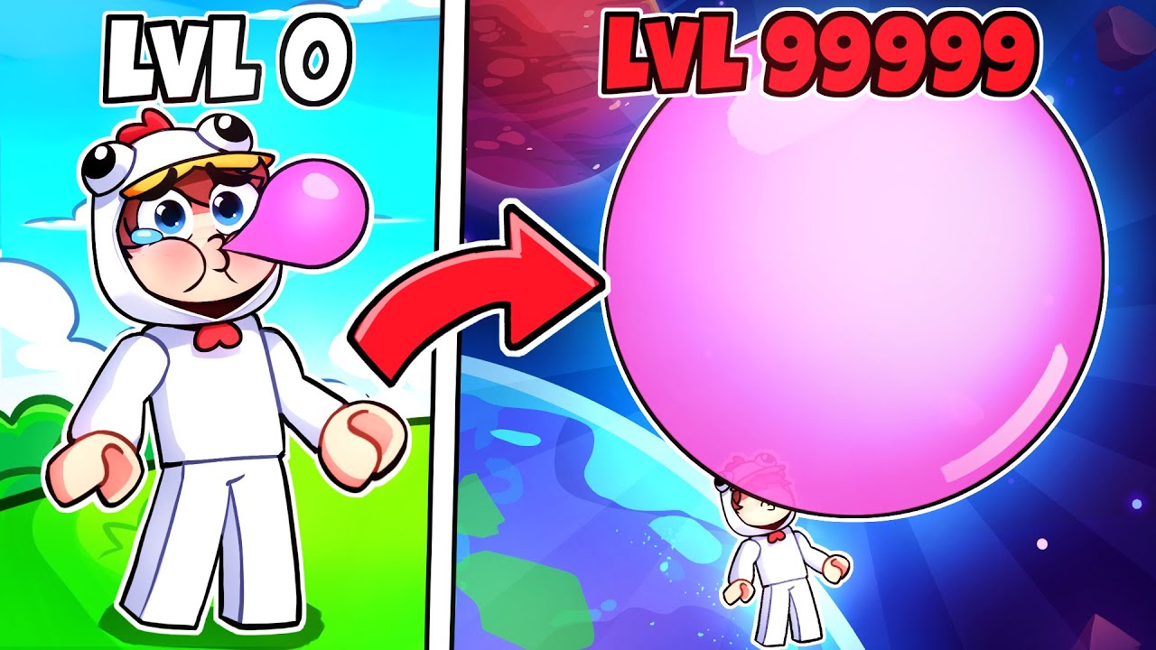 Niveau 1 Noob vs Niveau 999 Hacker CHEWING GUN de Roblox !