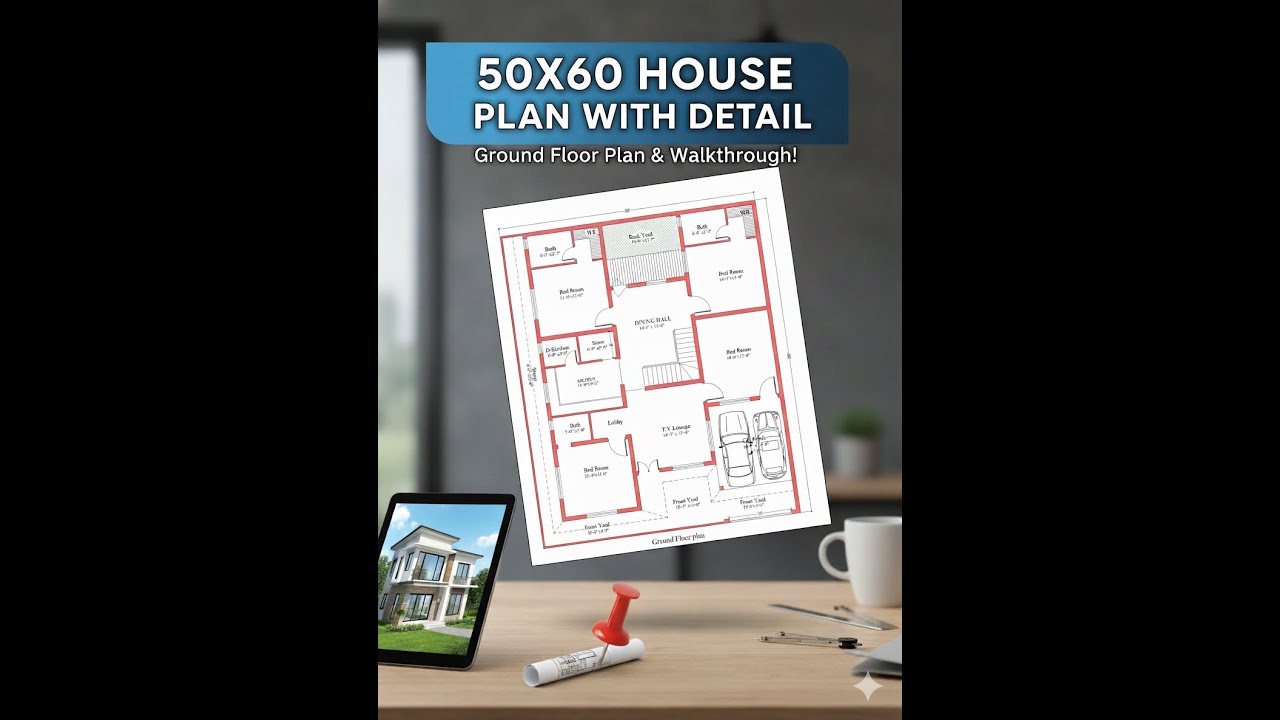 50 by 60 House Plan |50X60 House Design |3000 sq ft House Plan |50*60 Home Design |50 by 60#50X60