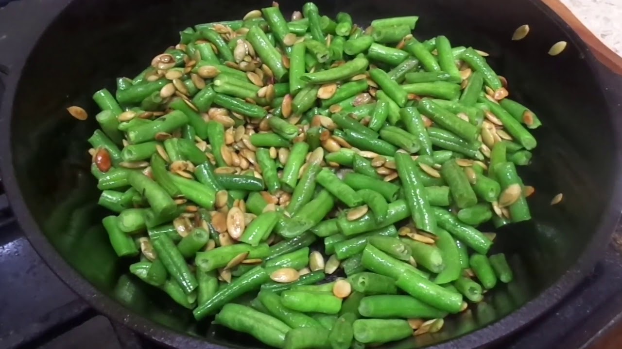 Green beans, pumpkin seeds, tofu - Practical Macrobiotics