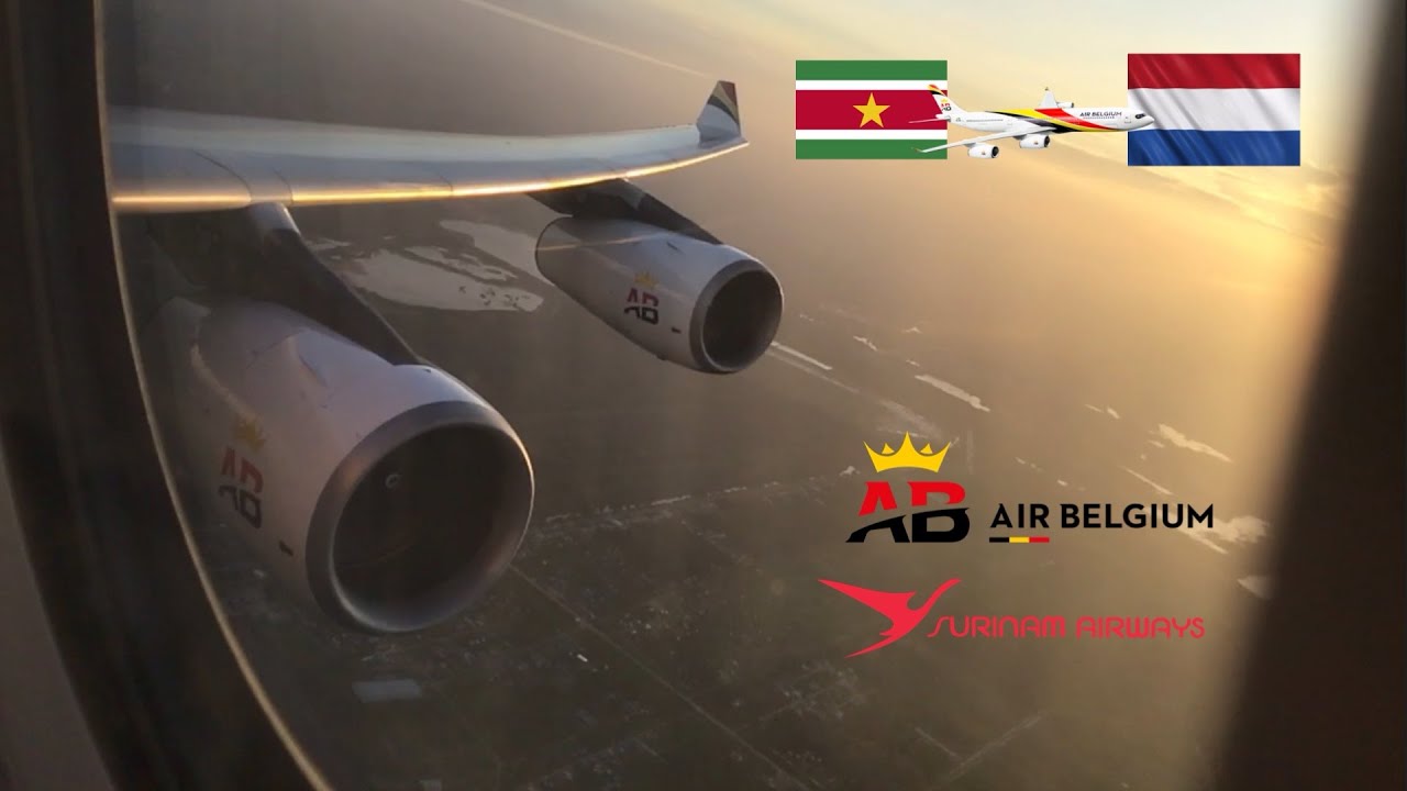 FLIGHT I Paramaribo Surinam - The Netherlands Amsterdam I Air Belgium A340-300 I RoopramAviation 🇸🇷