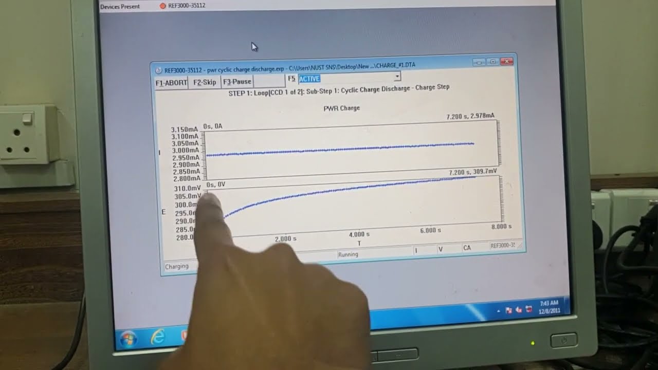 How to perform GCD | Galvanostatic Charge Discharge through potentiostat | Setting up cell for GCD