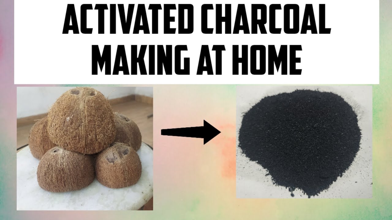 Activated charcoal making at home by using coconut shell | DIY Homemade activated charcoal Malayalam