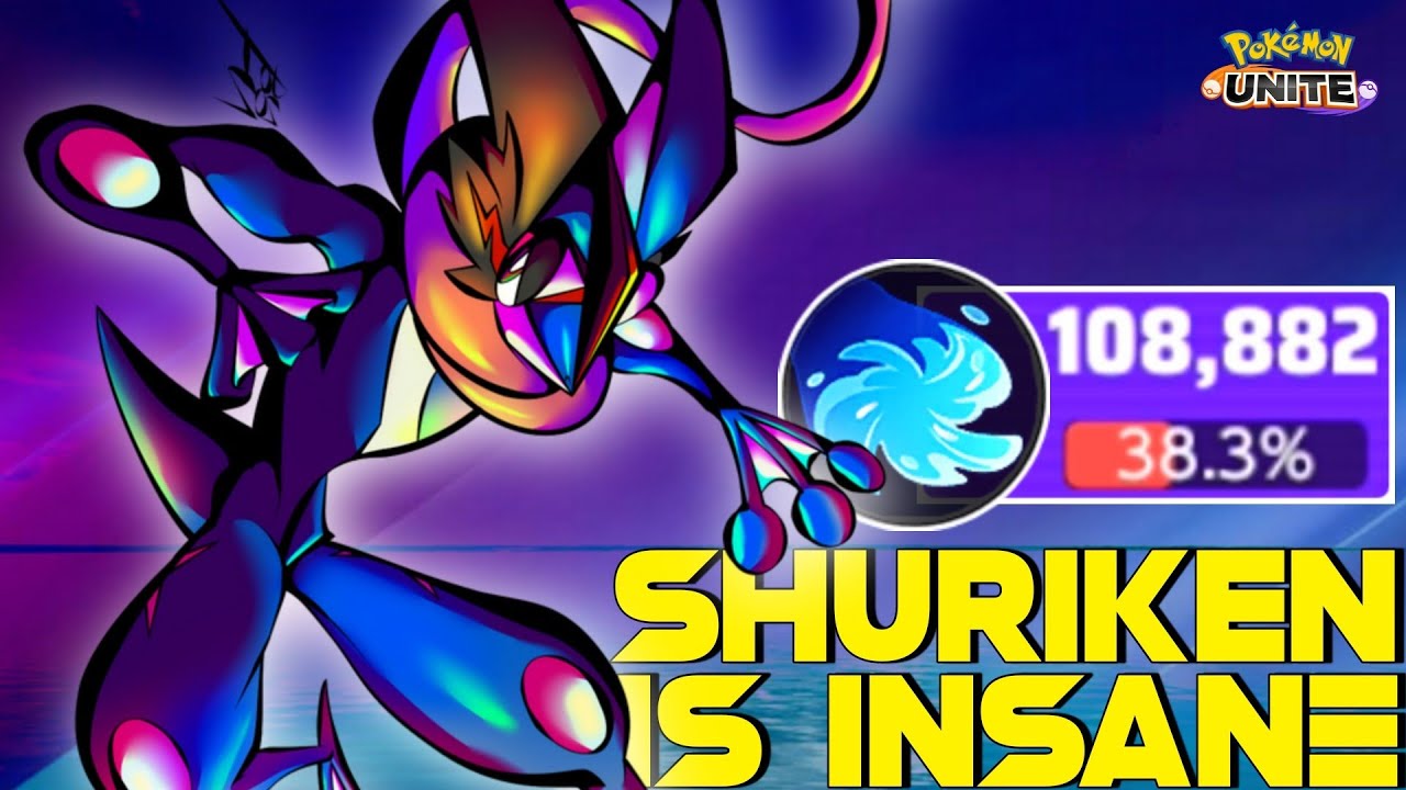 Greninja carried Solo Q Easily with this build of Double Shuriken 😎 | Pokemon Unite
